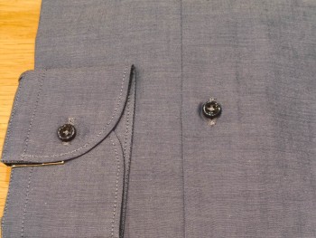 Chemise homme manches longues bleu foncé