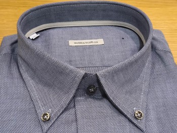 Chemise homme manches longues bleu marine cintrée