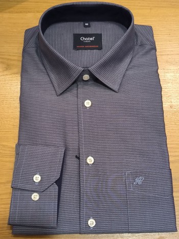 Chemise bleu homme coupe droite