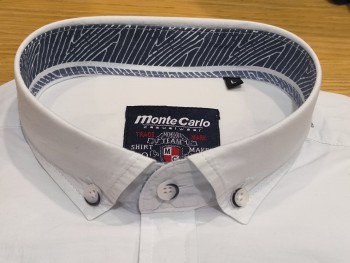 Chemise homme cintrée à rayures bleues