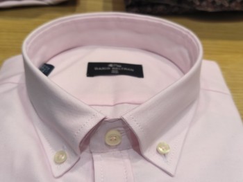 Chemise homme rose pâle manches longues