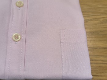 Chemise homme rose pâle manches longues