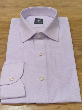 Chemise homme rose clair manches longues