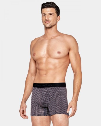 Boxer homme motif bleu foncé