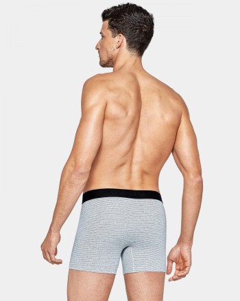 Boxer homme Jacquard gris clair