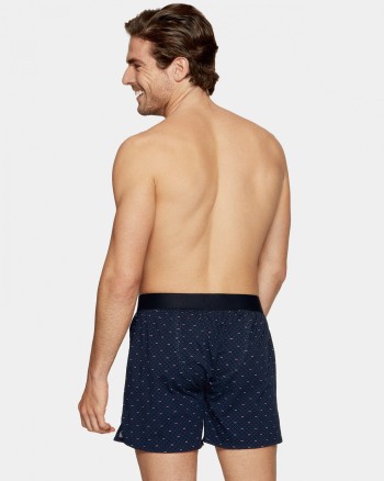 Boxer homme bleu marine