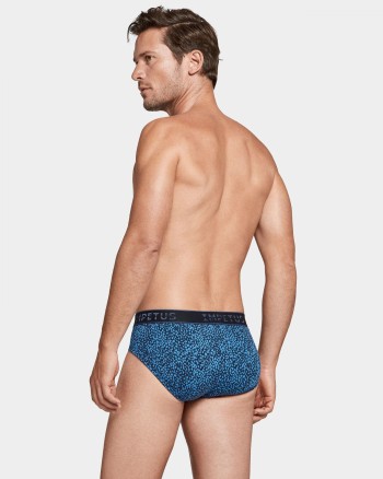 Slip homme point bleu
