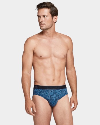 Slip homme point bleu