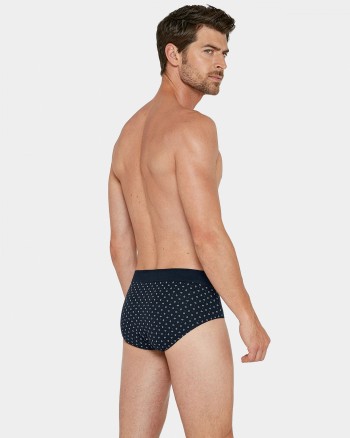Slip noir losange