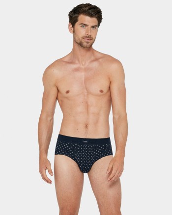 Slip noir losange