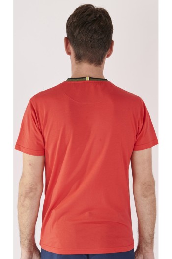 Tee-shirt corail homme col rond