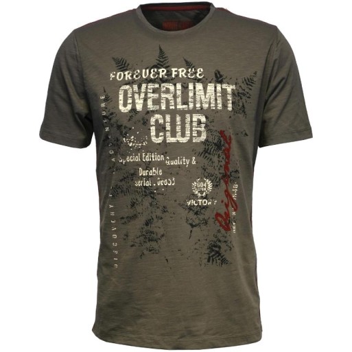 T-shirt homme vert imprimé