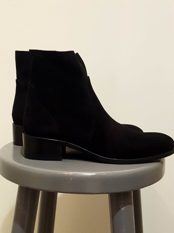 Bottines femme noires plates