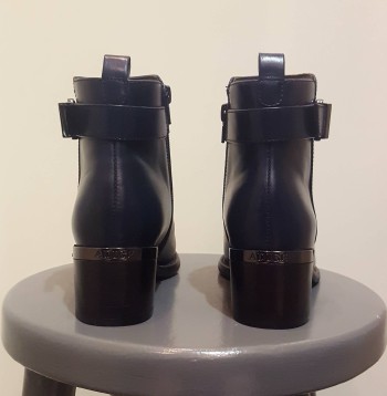 Bottines bleu marine à talon femme-ADIGE