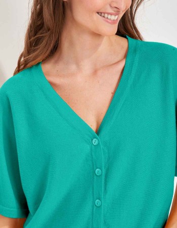 Gilet manches courtes femme