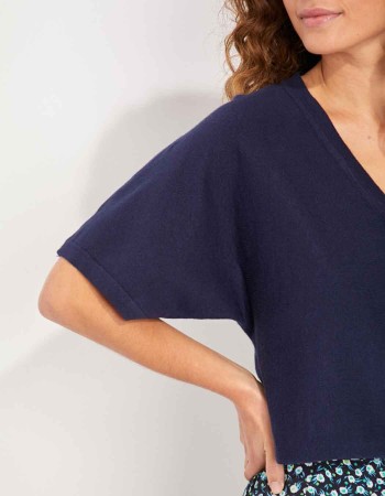 Gilet manches courtes femme