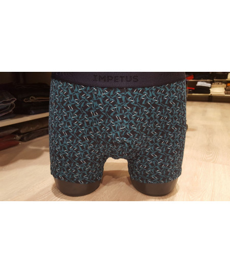 Caleçon homme fantaisie bleu et noir
