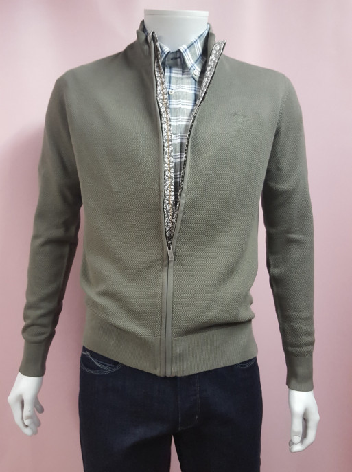 Gilet manches longues kaki homme Gilet manches longues kaki homme