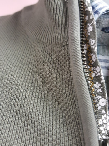 Gilet manches longues kaki homme