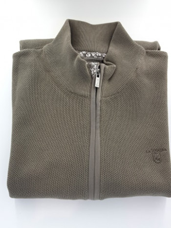 Gilet manches longues kaki homme