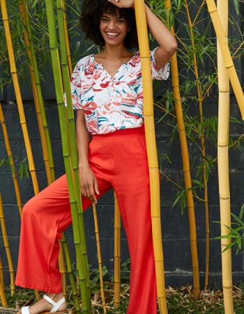 Pantalon fluide ample Estia de La Fiancée