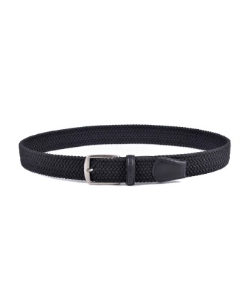 Ceinture tressée bleu marine