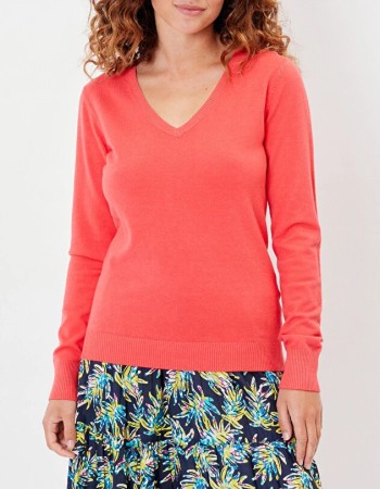 Pull V femme
