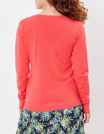 Pull V femme