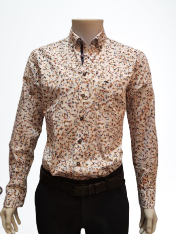 Chemise fantaisie homme manches longues