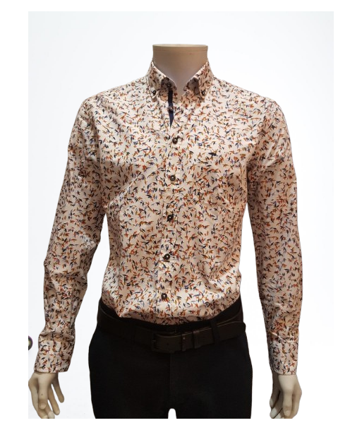 Chemise fantaisie homme manches longues