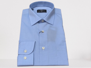 Chemise bleue homme manches longues