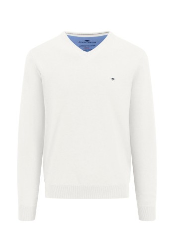 Pull col V homme