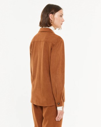 Dos veste surchemise effet daim
