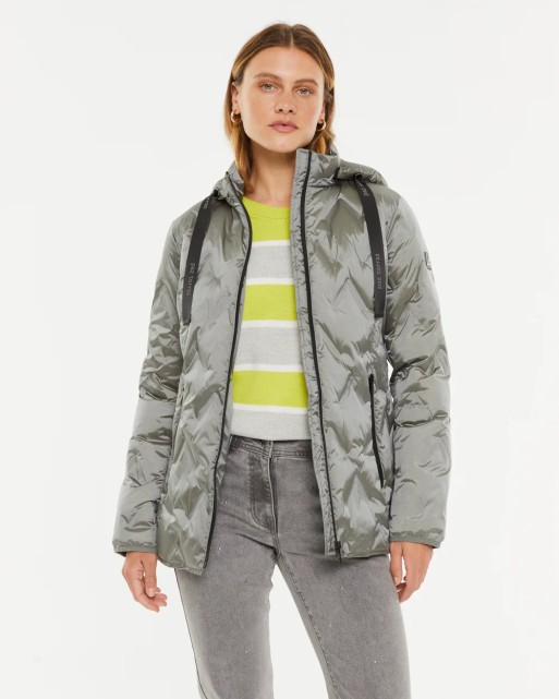 Doudoune femme grise avec capuche-PAZ TORRAS Doudoune femme grise avec capuche-PAZ TORRAS