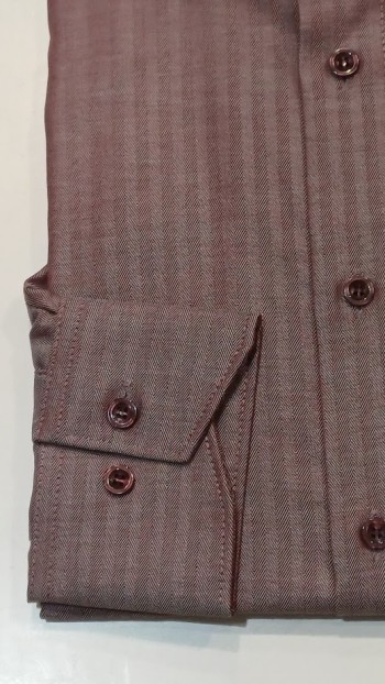 Chemise homme brique Marvelis Modern Fit – élégance et confort sans repassage