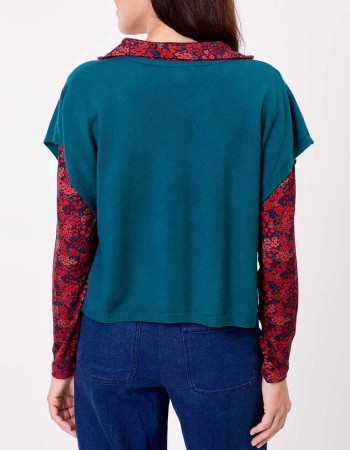 Dos du pull sans manches