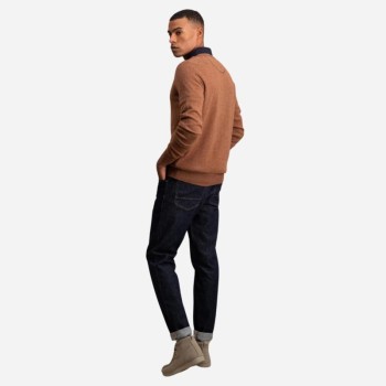 Pull homme marron