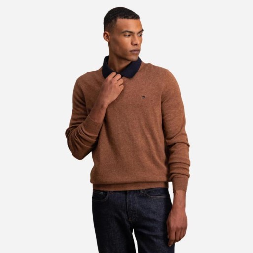 Pull mérinos cachemire homme