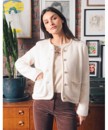 Veste femme écru
