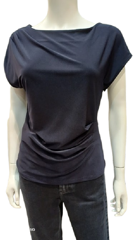 Top fluide bleu marine