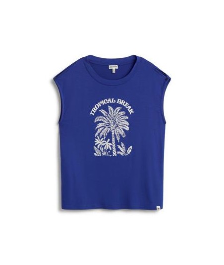 Tee-shirt femme bleu