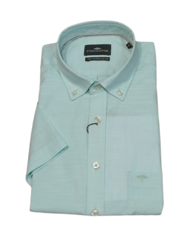 Chemise homme manches courtes vert menthe-FYNCH-HATTON