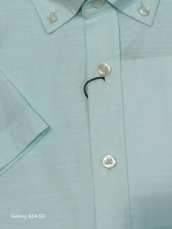 Chemise homme manches courtes vert menthe-FYNCH-HATTON