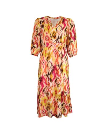 Robe imprimé mi-mollet