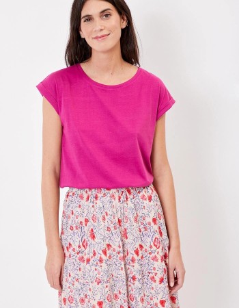 Tee-shirt femme fuschia