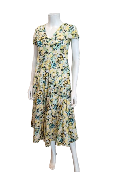 Robe mi-longue imprimée