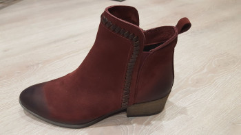 Bottines bordeaux femme