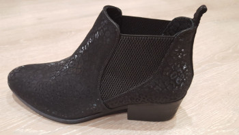 Bottines noires femme