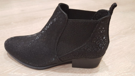 Bottines noires femme