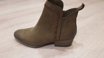 Bottines kaki femme